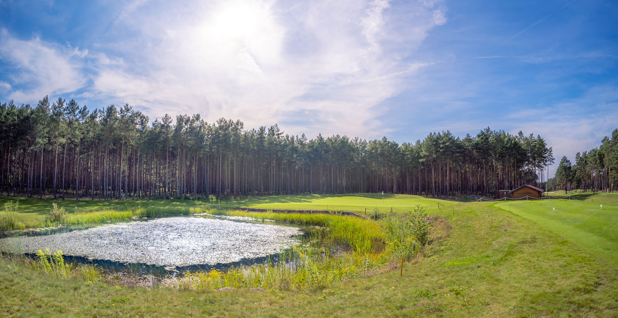 Schöner Ausblick über den Platz vom Golfclub Motzen